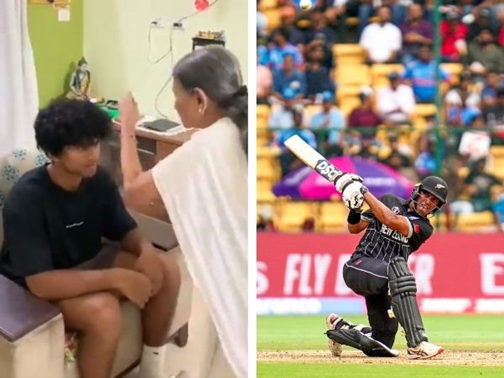 Indian-origin New Zealand cricketer Rachin Ravindra, star of World Cup 2023, visits grandmother in Bengaluru: WATCH