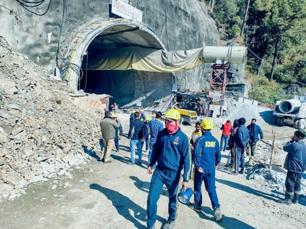 Foreign teams, American machine deployed to rescue workers trapped in India's tunnel collapse