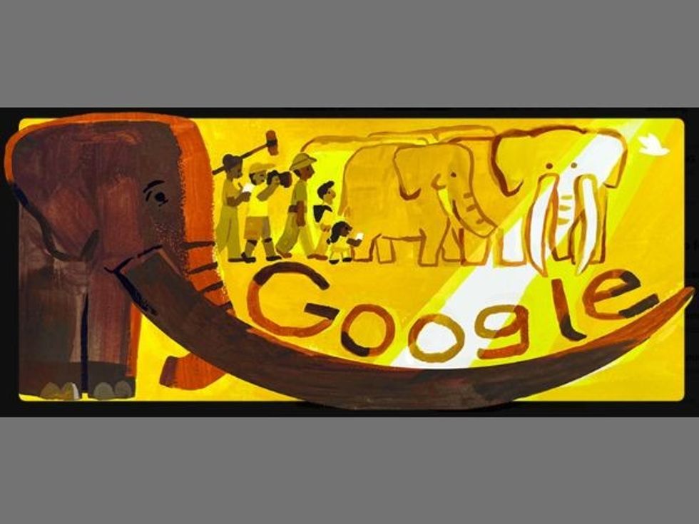 Google Doodle remembers 'Ahmed', the Kenyan elephant known for its massive tusks