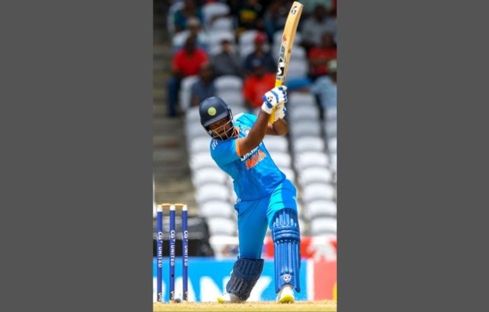 Sanju Samson makes unique gesture after hitting maiden international ton in 3rd ODI vs South Africa; WATCH