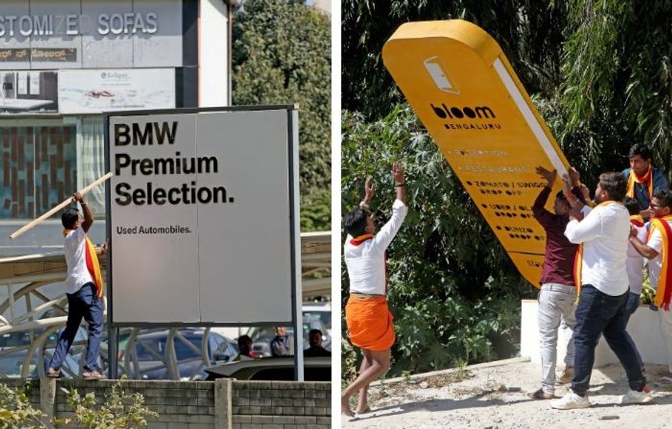 Former Infosys CFO Mohandas Pai slams English signboard vandalism in Bengaluru