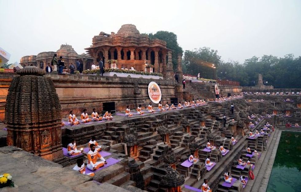 Gujarat sets world record for mass Surya Namaskar on New Year's Day; Modi calls feat 'remarkable'