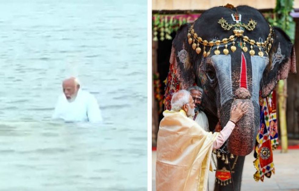 Modi takes holy dip in Rameswaram sea ahead of Ram temple consecration; WATCH