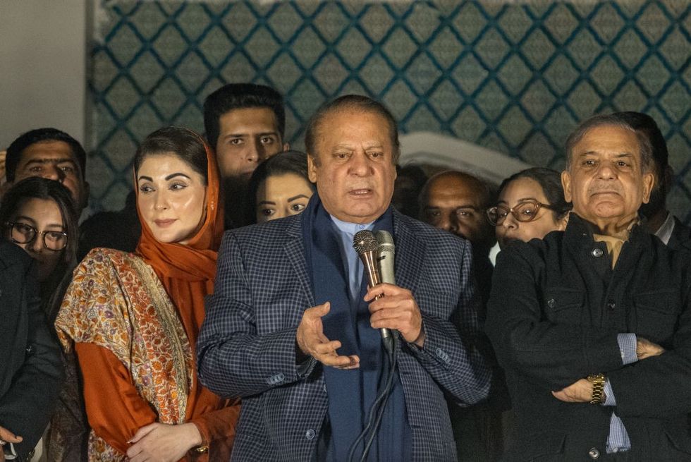 Three-time PM Nawaz Sharif claims win in controversial Pakistan election