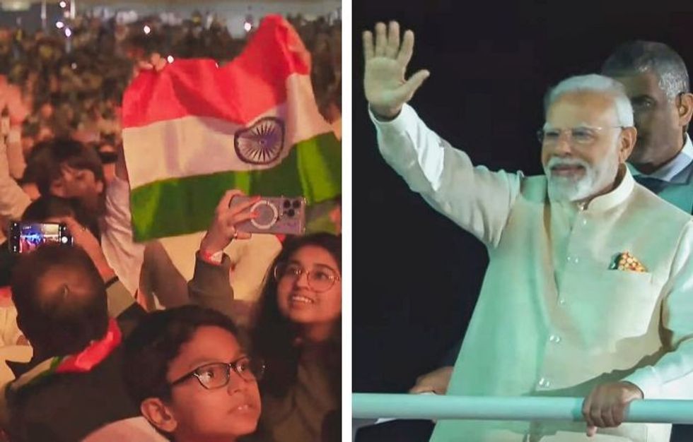 Modi hails India-UAE brotherhood at 'Ahlan Modi' in Abu Dhabi