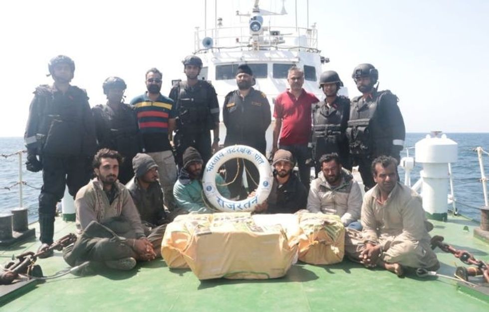 In less than a month, India seizes vessel with drugs off Gujarat coast, 6 arrested