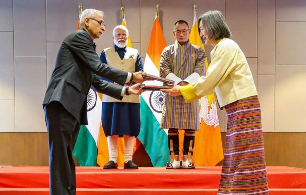 India, Bhutan ink several pacts, finalise MoU on rail links between them