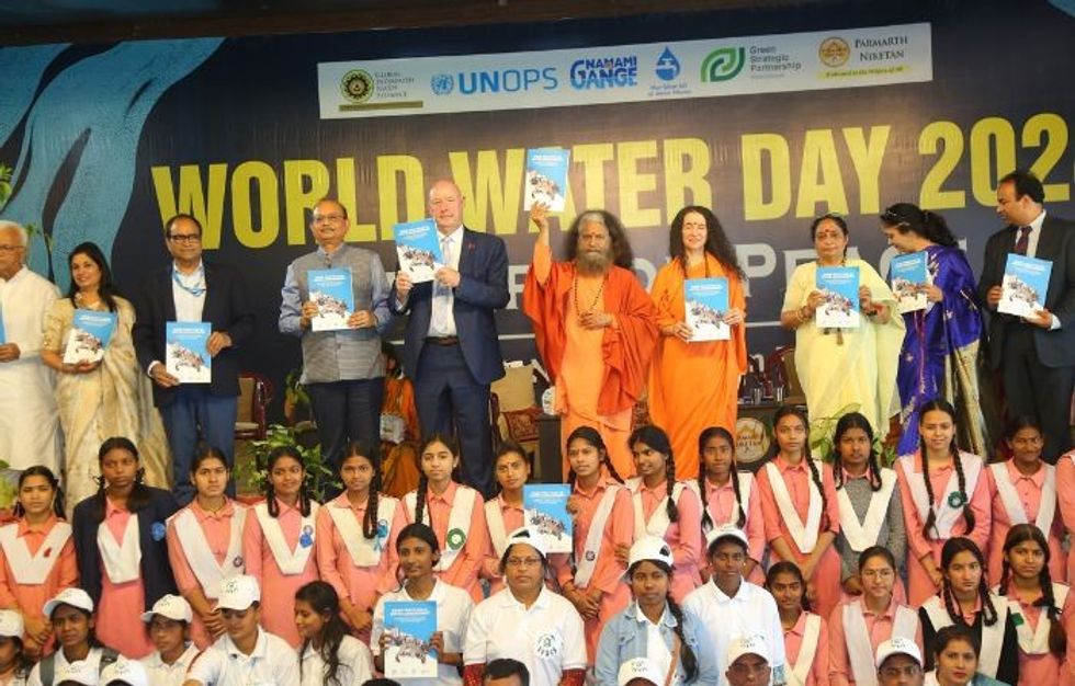 Pledge to conserve water taken at World Water Day event at Parmarth Niketan