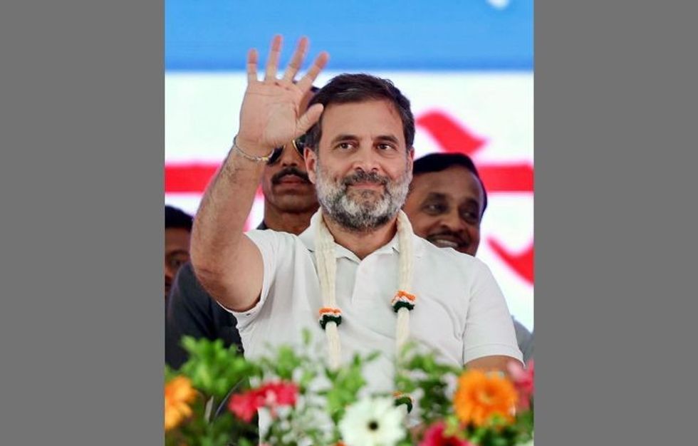 Days before election, India opposition leader Rahul Gandhi's helicopter searched