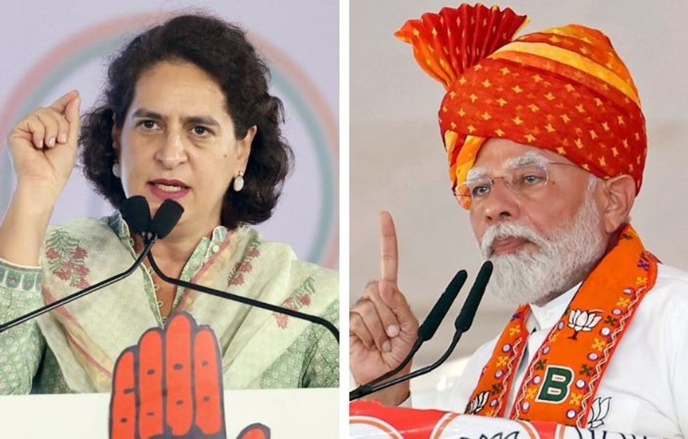In Bengaluru, Priyanka Gandhi Vadra lambasts Modi over 'mangalsutra' remarks