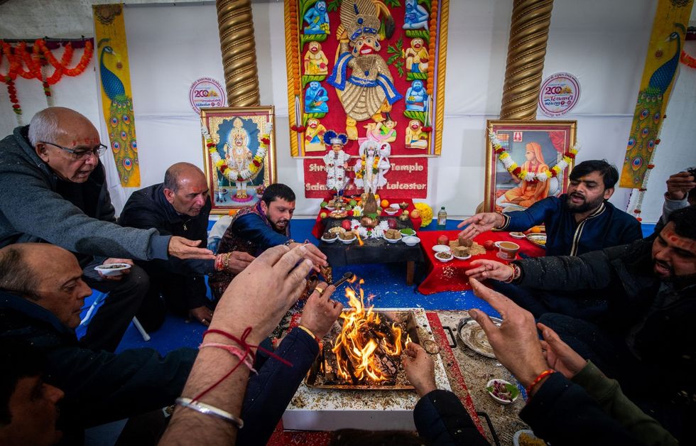 Lord Hanuman's birthday celebrated at Leicester temple