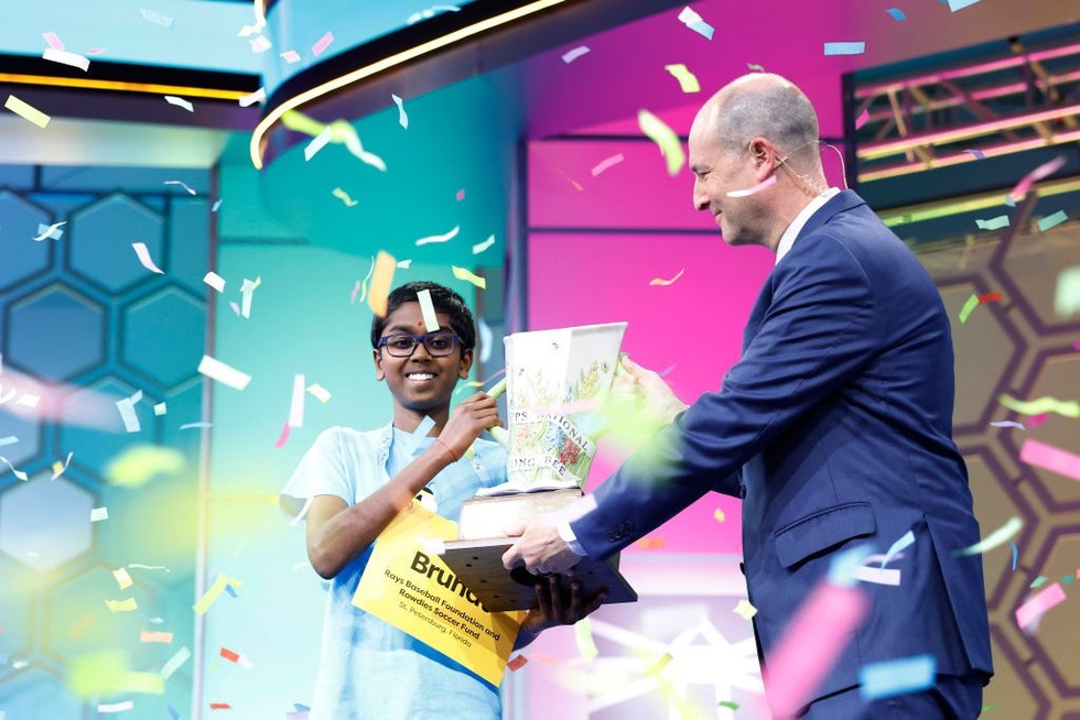 Indian-American Bruhat Soma, 12, wins US spelling bee title