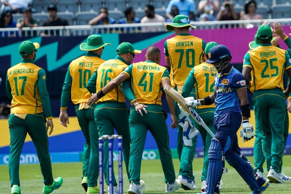 T20 World Cup: South Africa have hard-earned victory after bundling out Sri Lanka for 77