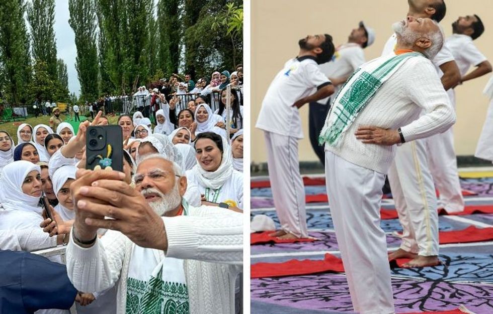 PM Modi leads International Yoga Day celebrations in Kashmir's Srinagar
