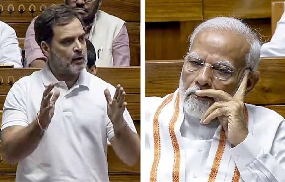 Rahul, Modi cross swords in House over opposition leader's Hindu remarks