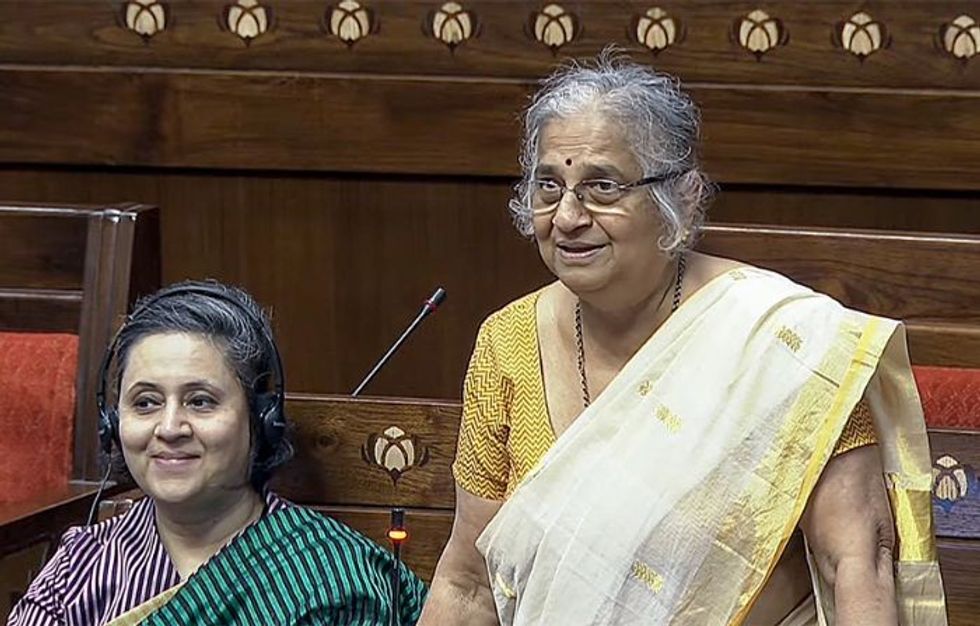 Sunak's in-law Sudha Murty speaks on women health in India parliament; Modi praises