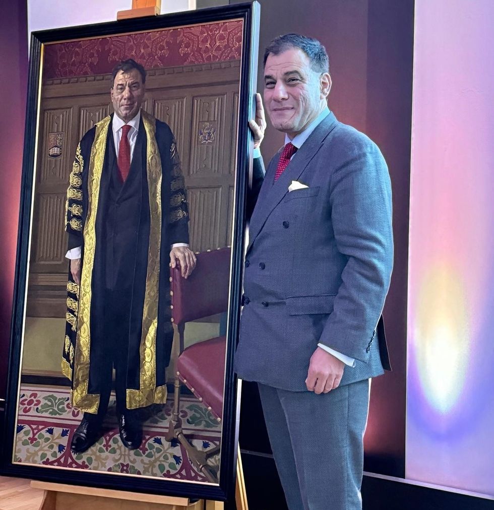 Birmingham university unveils portrait of Lord Karan Bilimoria