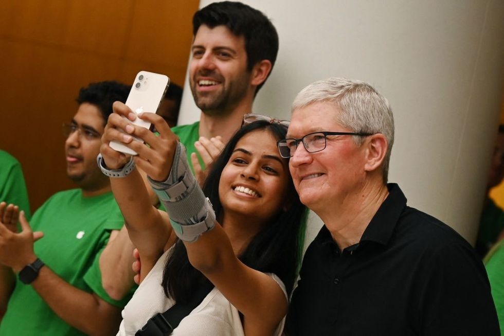 Record revenue growth for Apple in India