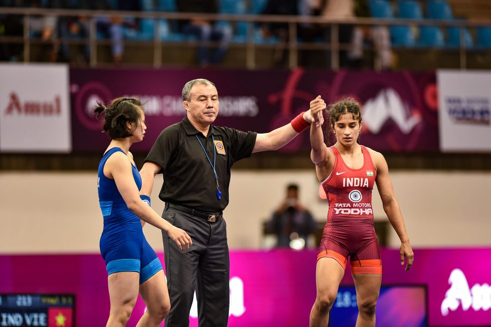 Vinesh Phogat shocks defending Olympic champion