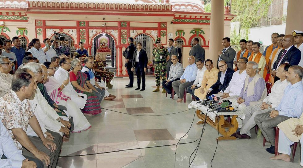 Yunus calls up Modi, assures safety of Hindus in Bangladesh