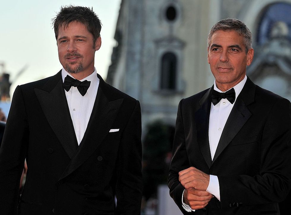 George Clooney, Brad Pitt fans await 'Wolfs' premiere