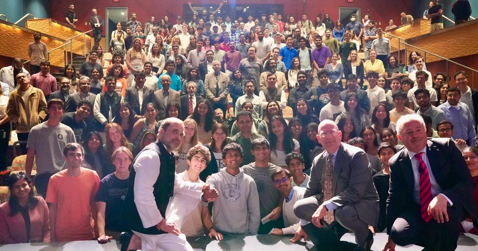 No level playing field for opposition parties: Rahul Gandhi tell US students