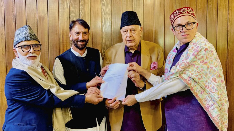 National Conference-Congress alliance stakes claim in Jammu and Kashmir