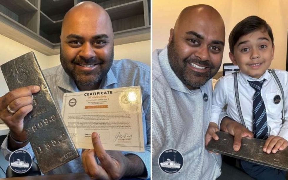 SS Tilawa victim's great-grandson lays hands on rare artefact from sunken ship