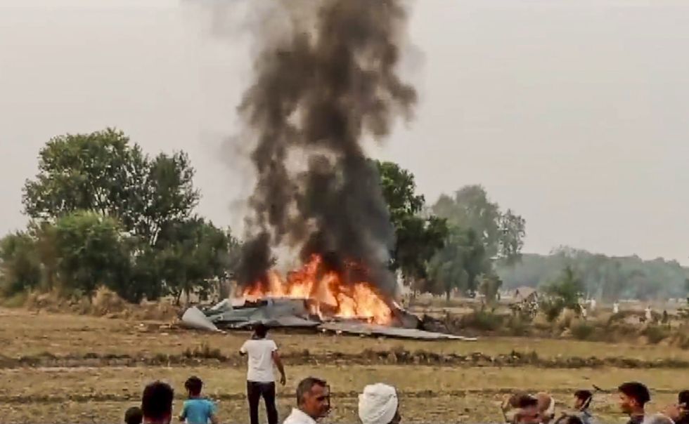 IAF's MiG-29 jet crashes near Agra, pilot ejects safely