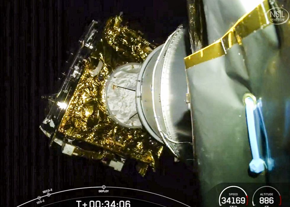 Space X launches ISRO's communication satellite