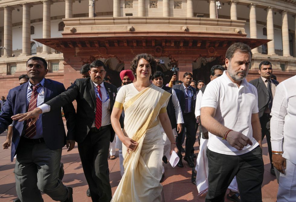 Constitution copy in hand, Priyanka Gandhi takes oath as Lok Sabha MP