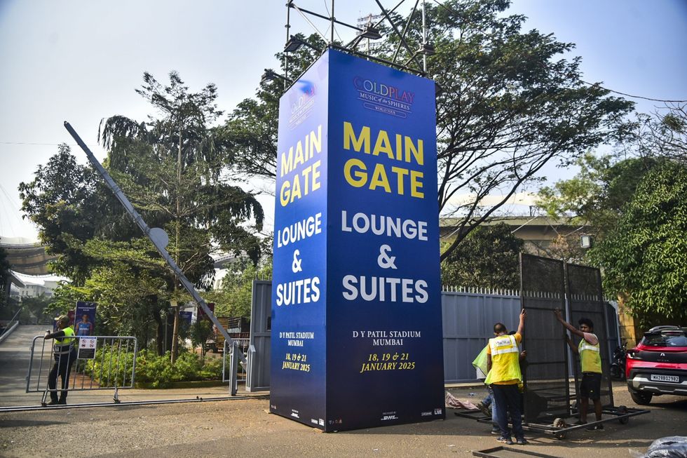 Coldplay Chris Martin arrives in Mumbai for India tour