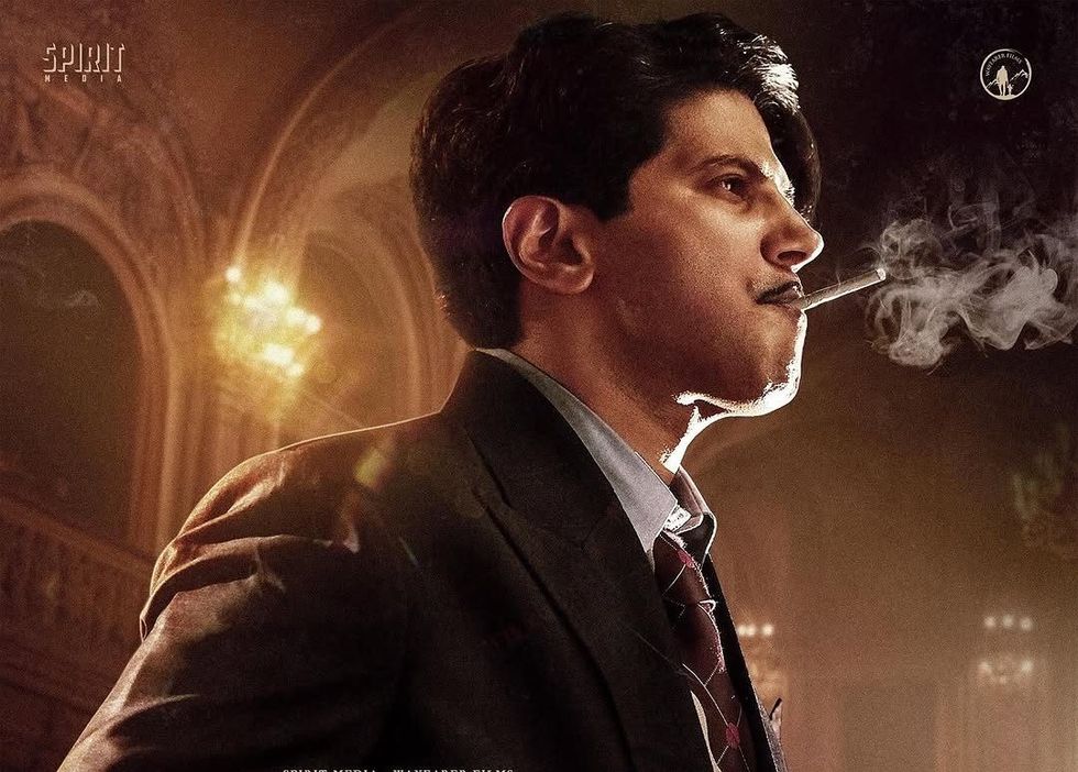 Dulquer Salmaan unveils 'Kaantha' first-look poster on the eve of completing 13 years in cinema