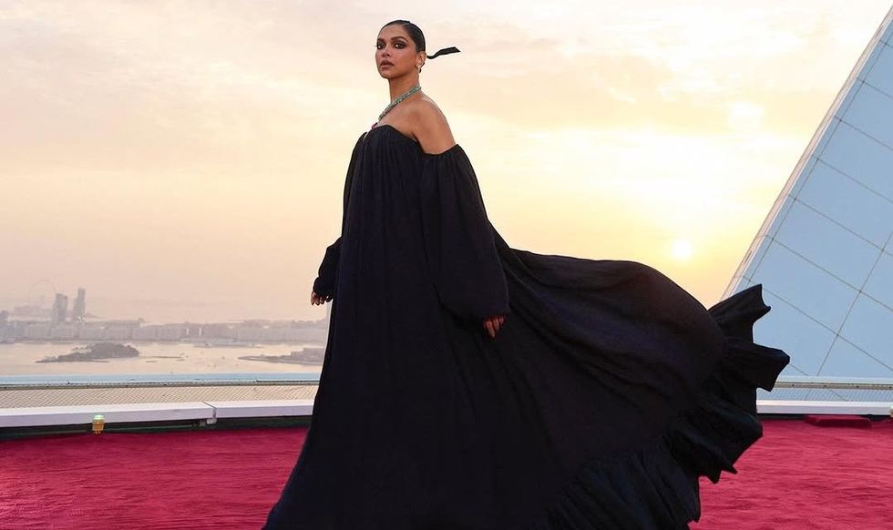 “Queen is Back”: Deepika Padukone dazzles in black gown and 63.76-carat Cartier necklace at Dubai event