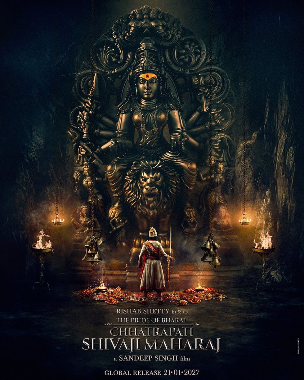 Rishab Shetty unveils first poster of ‘The Pride of Bharat: Chhatrapati Shivaji Maharaj’