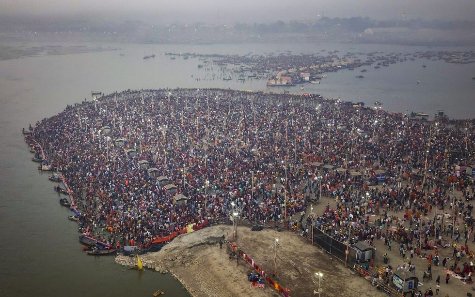 Maha Kumbh: A sea of humanity at Sangam on Mahashivratri, the concluding day