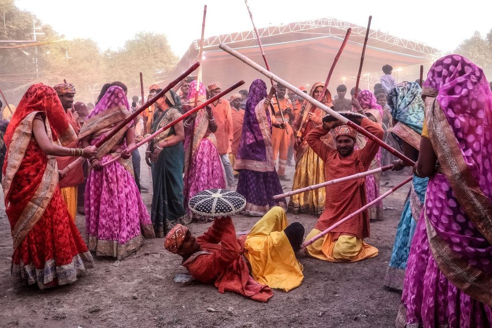 Uncommon Holi rituals: Beating husbands and dancing under the moonlight