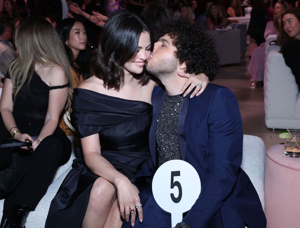 Selena Gomez opens up about 'embarrassing' first kiss with fiancé Benny Blanco