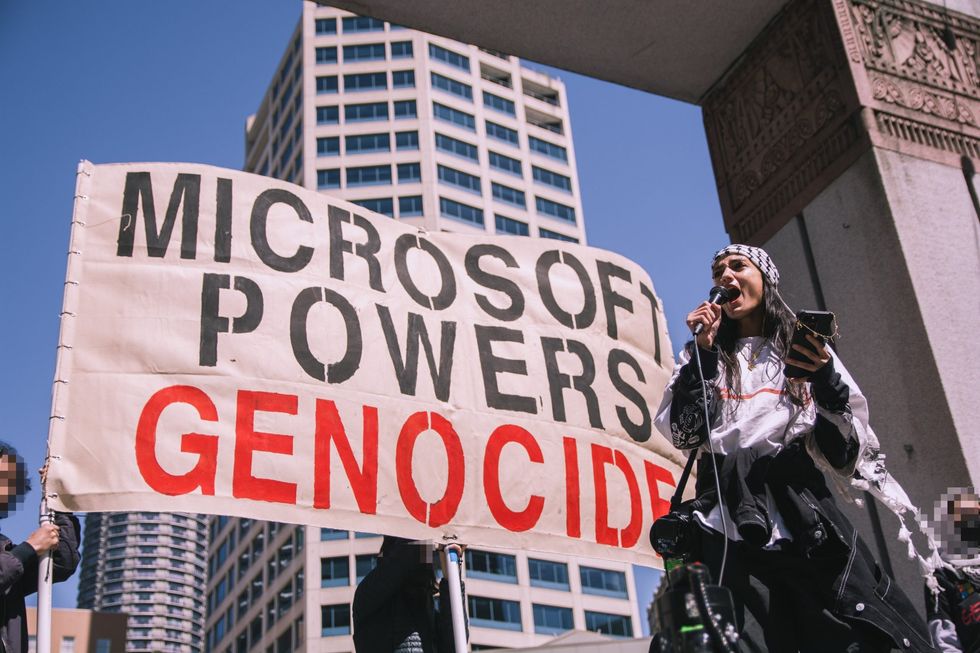 Microsoft ex-employee Vaniya Agarwal protests again at company event