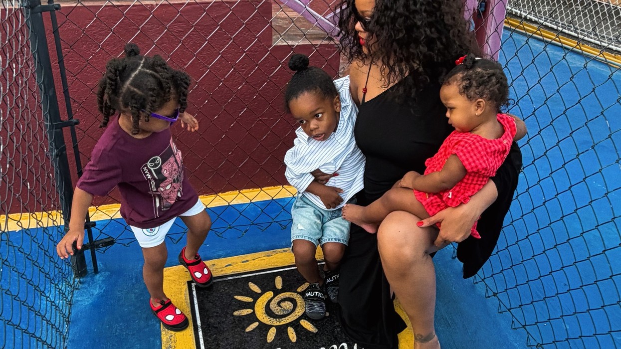 Rihanna takes her children to her childhood home in Barbados where a street is named after her
