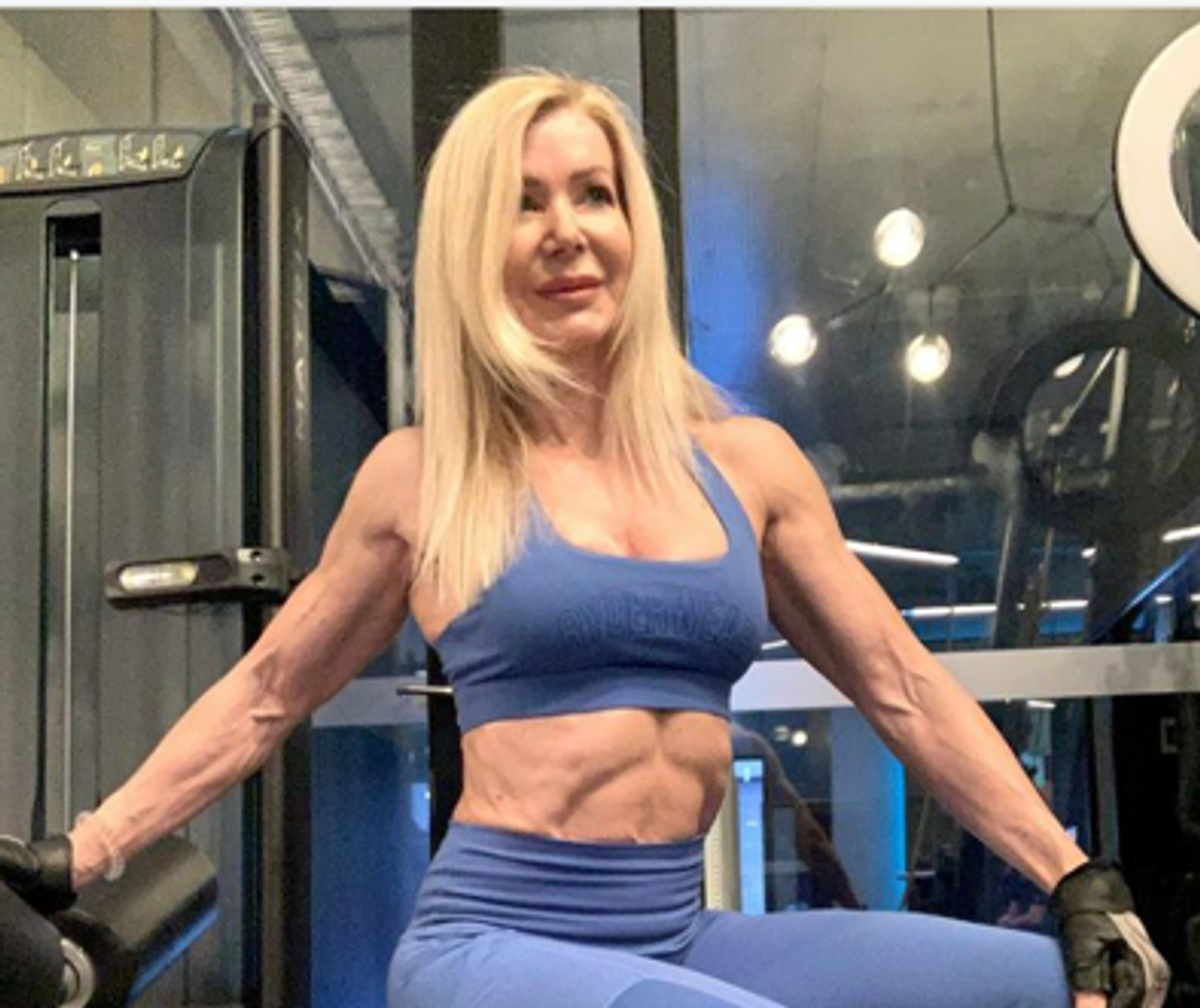 63-year-old superfit gran causes stir on internet with impressive physique