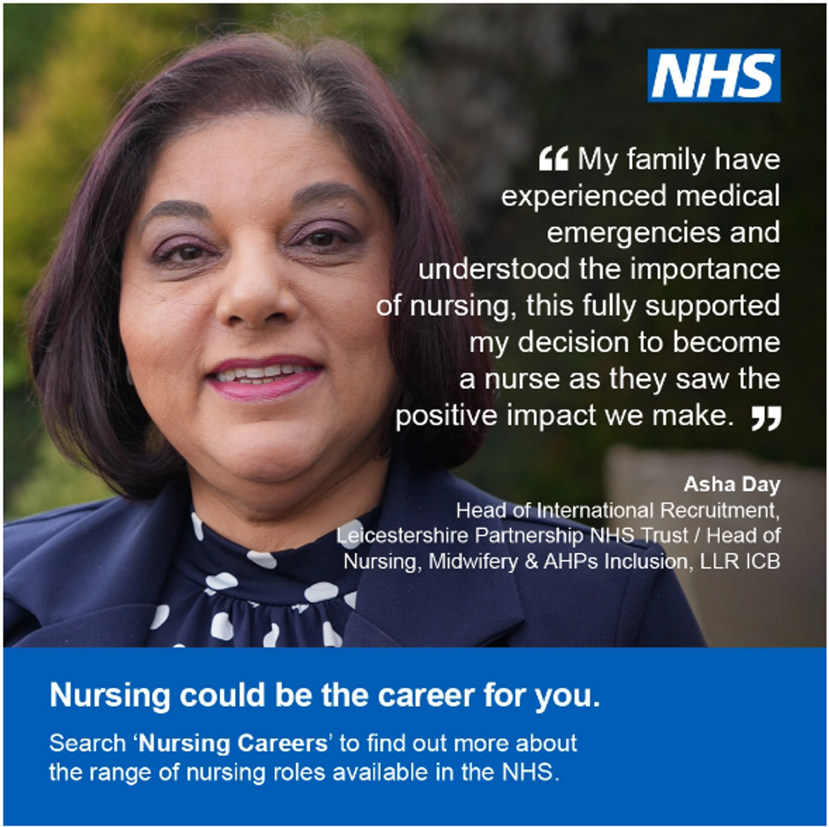 Senior NHS staff encourage South Asians to consider a career in nursing on National Careers Week