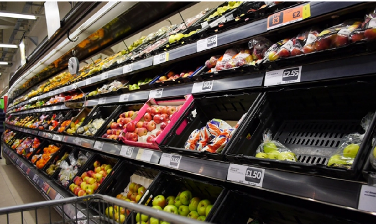 Some UK supermarkets limit fruit and veg sales