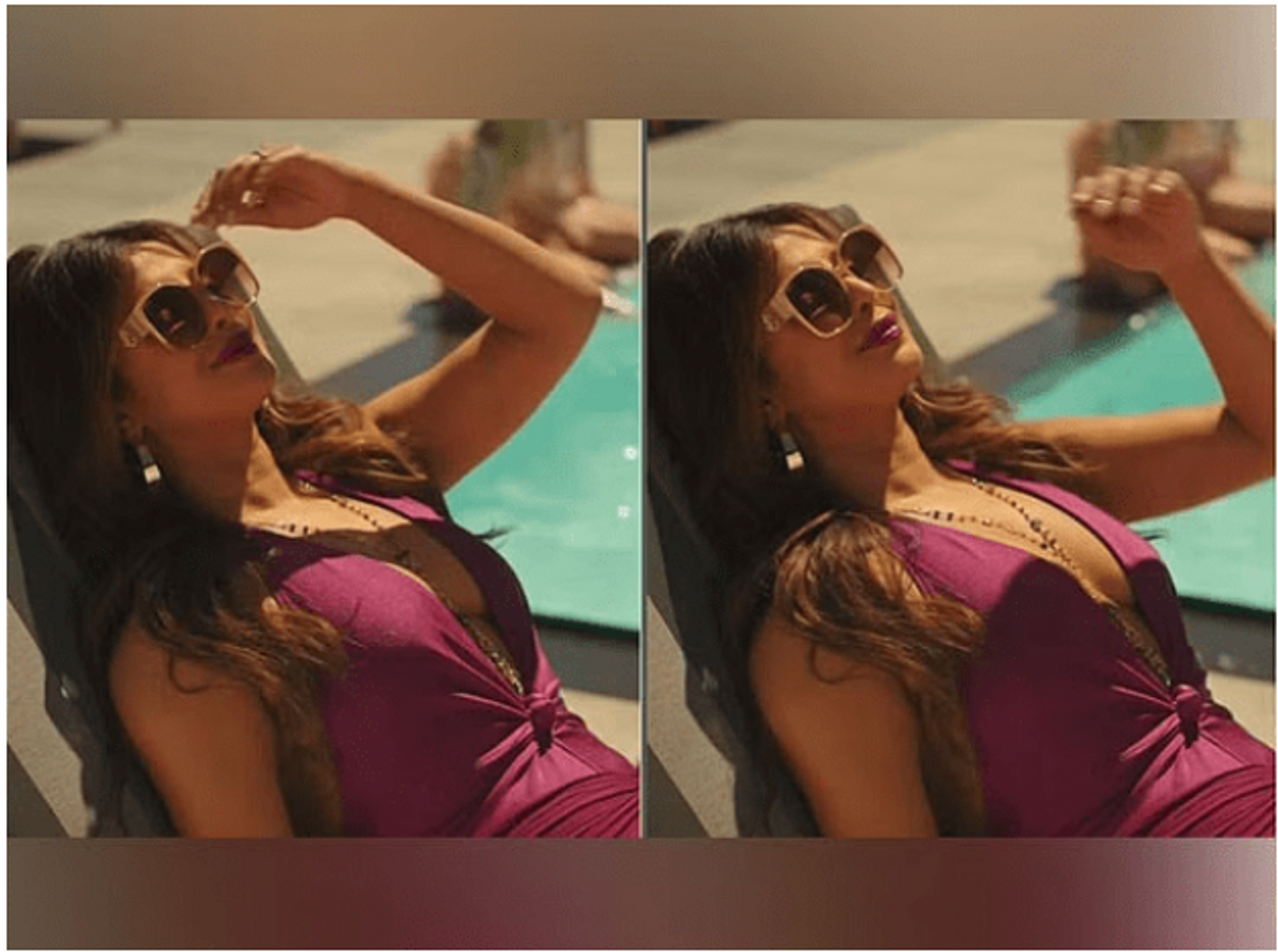 Priyanka sizzles in purple swimsuit, spends some ‘Me Time’ by pool