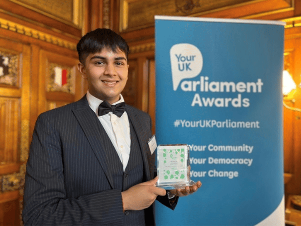 Winchester Youth MP Dev Sharma wins UK Parliament award for taking on junk-food advertising