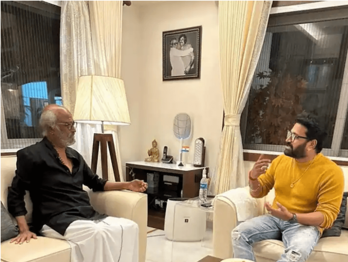 Superstar Rajinikanth gifts gold chain to Rishab Shetty, says films like Kantara happen ‘once in 50 years’