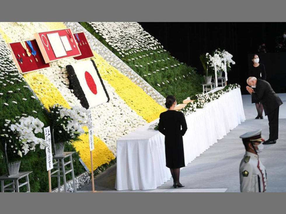 WATCH: PM Modi pays floral tributes to assassinated Japanese prime minister Shinzo Abe