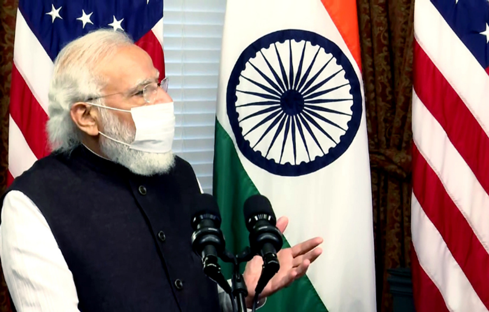 Protests outside White House over Modi's US visit