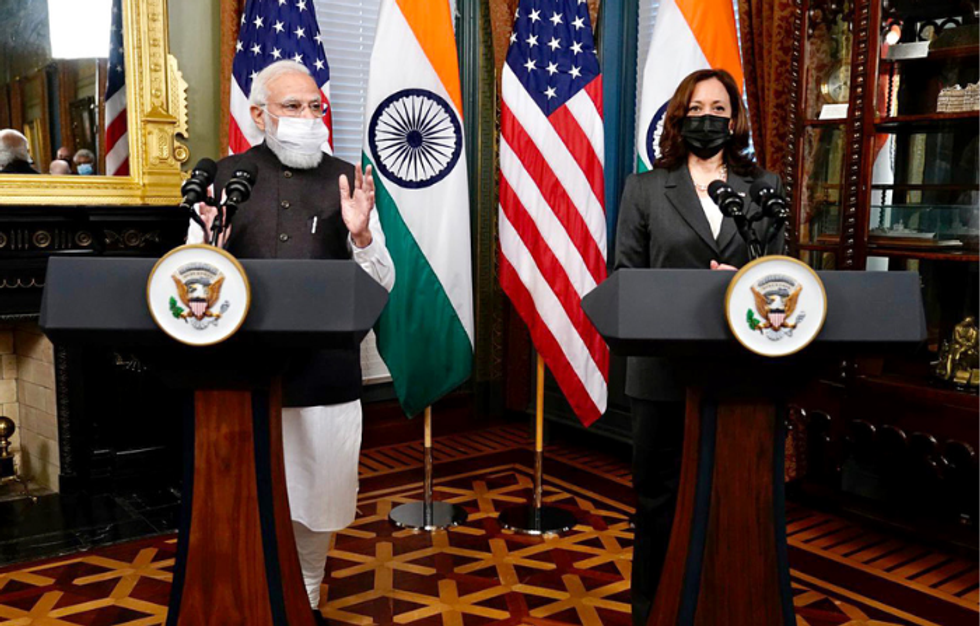 Modi gives Harris gift linked to her Indian family roots