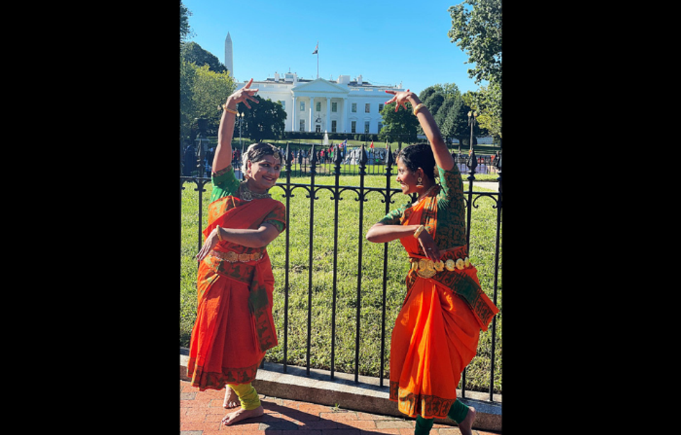 NRIs perform dance outside White House to welcome Modi